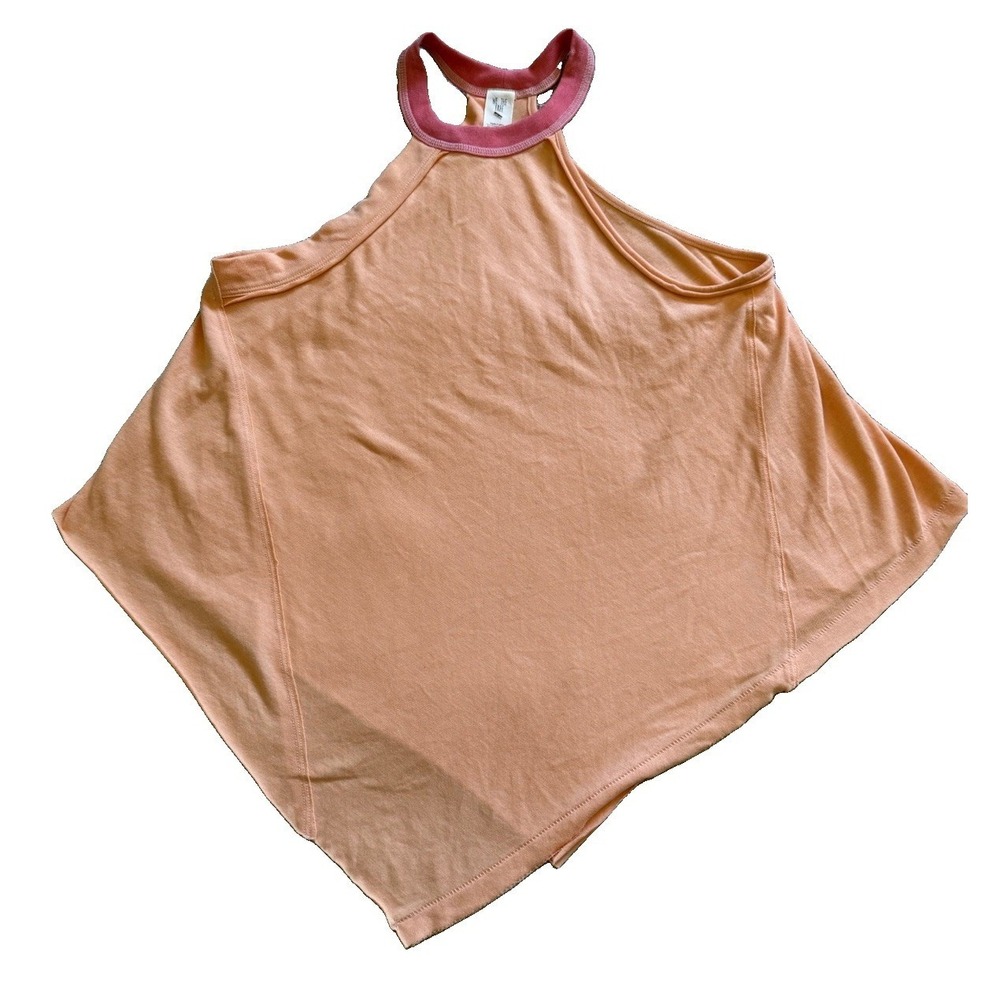 We The Free Orange Asymmetrical Tank Top Size Small